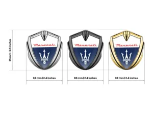 Maserati Emblema Silicone Badge Disegno Max Costruita